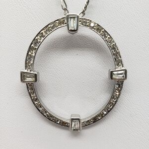 Monet Elegant Silver Pendant Fashion Necklace